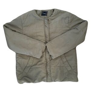 Rare L’espoir Japanese Quilted Streetwear Jacket - Olive Green - Size Medium